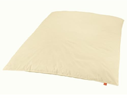 sleepling Ballonbett Oberbett Winterbettdecke 135 x 200 cm, Creme, Bezug 100% Baumwolle, 3.300 gr. Neue Federn der Klasse 1, Downpass, 60 Grad waschbar, Made in EU