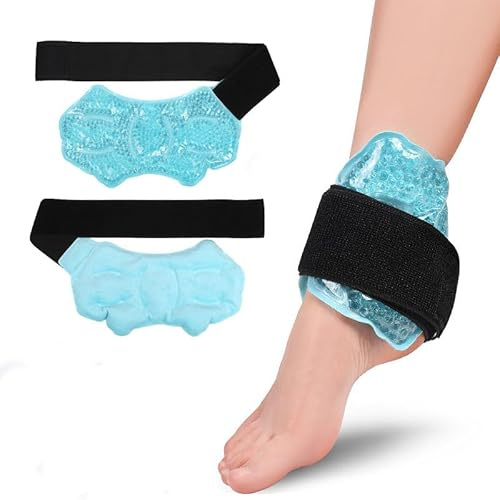 amalios MultiTherm Bandagen Wiederverwendbare Gel-Kühlpads für Knie – Effektive Wärme-/Kältetherapie bei Sportverletzungen und geschwollenen Knöcheln