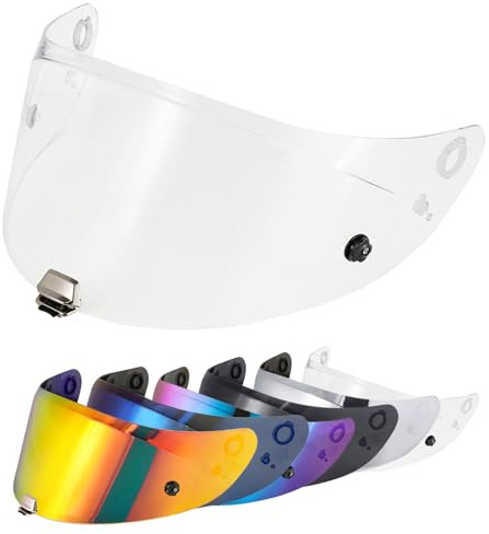 VCOROS Visiere Casque Moto pour RPHA-11/RPHA-70/HJ-26 | Visière de Casque de Protection Contre Le Vent Moto,Remplacement de lentille de Casque de Visière de Casque de Mot