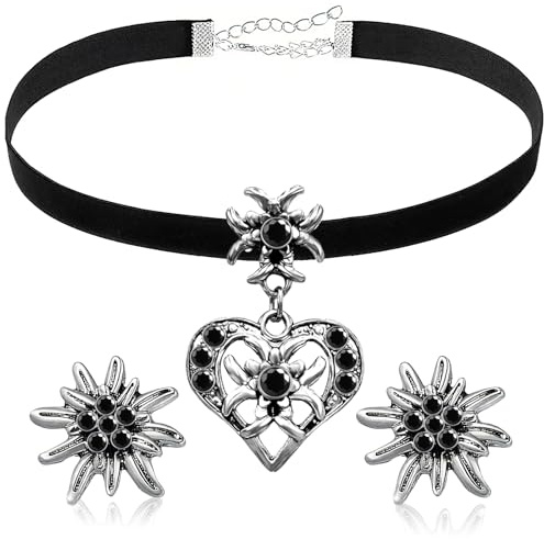 3 Stück Trachtenschmuck Damen Set