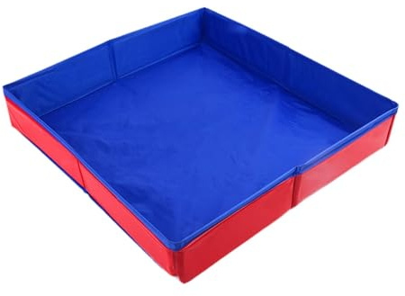 MagiDeal Sandbox Tray Foldable s Sand Tray Easy to Carry Easy to Clean Thickened Large Space Smooth Play Sand Sensory Play