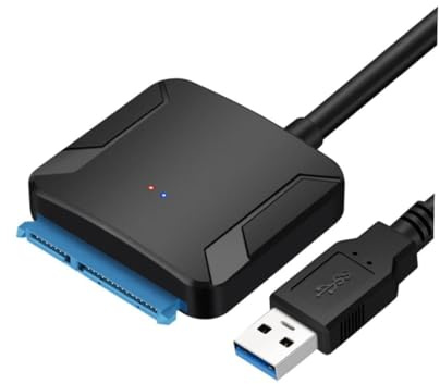 DIYEAH Adaptador Para Disco Duro Externo Usb Cable Convertidor Para Transferencia De Datos Rápida y Portátil Negro