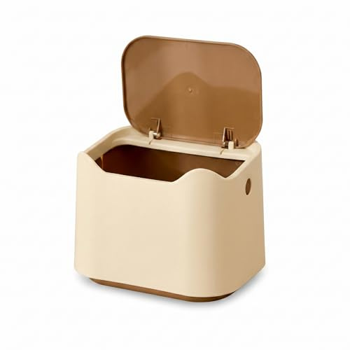 Sxhlseller Kraftig Soptunna för Kattbajs med Trycklock, Snygg Soptunna för Kattsand för Hemmabruk, Idealisk för Husdjursägare [Estetisk design]