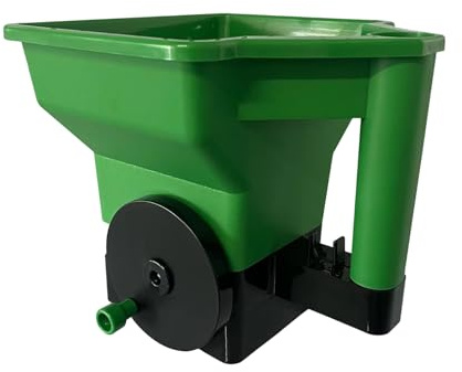 JUYAXIN 1.Ergonomischer Handstreuer Werkzeug Einstellbare Kontrolle ABS/PP Design für Garten & Schneesalz Anwendung Ganzjährig Hofpflege Streuer Handheld Design