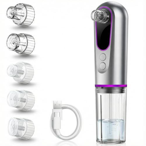 MMonDod Blackhead Remover Vacuum Pore Vacuum with 3 Modes & 5 Probes