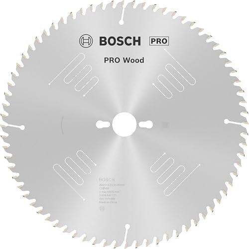 Bosch 1x PRO Wood Kreissägeblatt für Netz-Tischkreissägen (für Weichholz, Hartholz, Ø mm, Professional Zubehör Tischkreissäge)