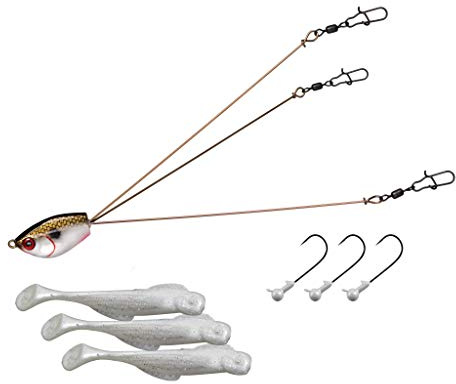 Yum Lures Unisex-Erwachsene Wire Rig Kit Yum YUmbrella Vorfach-Set mit 3 Drähten, Einheitsgröße