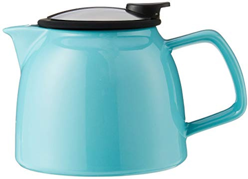 Forlife Bell Théière en céramique avec passoire Turquoise 770 ml