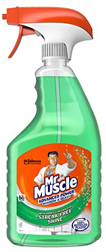 Mr Muscle Nettoyant pour vitres et vitres - Spray nettoyant Advanced Power pour une brillance sans traces - 750 ml - Lot de 6