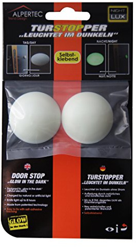 Alpertec Selbstklebender Türpuffer leuchtend, Türstopper, aus Kunststoff, 2 Stück, Wandtürstopper NEU, 32274630