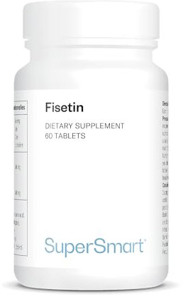 Supersmart - Fisetin - Rhus Succedanea Extrakt - Leistungsstarkes & 100% natürliches senolytisches Nahrungsergänzungsmittel | Nicht GVO & Glutenfrei - 60 vegetarische Kapseln