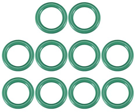 sourcing map 5 Dichtungsringe 69,2mmx74mmx2,4mm FKM O Ring Fluor Gummi Öl Säure Temperaturbeständigkeit Unterlegscheiben für Industerie Maschinen Auto Reparatur Pneumatik, Grün