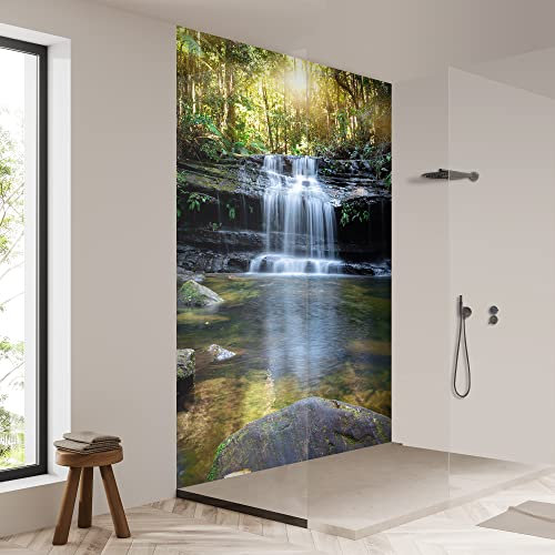 yourplate Duschrückwände mit individueller Größe (1 Rückwand – Premium Matt – wf02) – Duschrückwand Alu mit Feuchtigkeitsschutz – Rückwand Dusche zur einfachen Montage