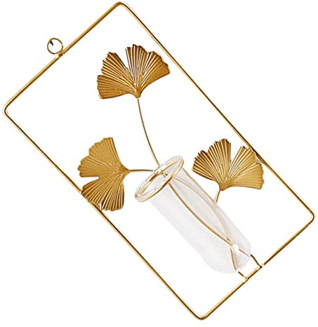 KITANDOVE Wandmontierter Hydrokultur-pflanztopf Aus Weichglas Und Eisen Dekorative Vase Für Pflanzen Wandbehang Für Wohnzimmer Und Schlafzimmer