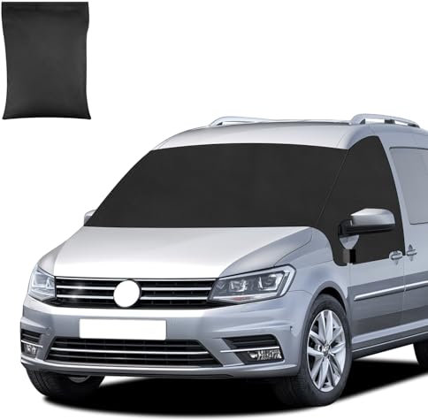 Auto Windschutzscheiben Abdeckung für VW Caddy, 600D Scheibenabdeckung Transporter Frontscheiben Set Anti Frost Ice Staub, Frontscheibe Wrap Blackout Thermo Cover für VW