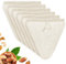Anhow 6 Pezzi Sacchetto per Latte di Noce in Canapa, a forma di V Riutilizzabili 28 x 30 cm Sacchetto Latte Vegetale Sacchetti per Latte di Mandorla per latte di noci, succo di frutta, vino, caffè, tè
