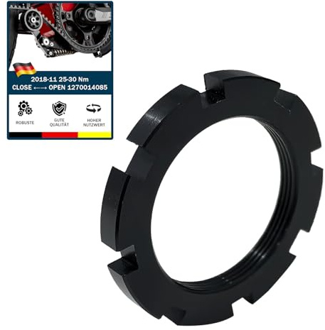 songyea Anello di bloccaggio universale per e-bike, anello di bloccaggio, compatibile con i motori Performance CX Gen4 (nero, U)