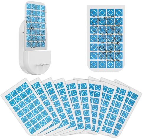 trappola per mosche da interno, trappole per moscerini per interni, acchiappa mosche da interno, trappola per mosche della frutta, tarme, moscerini, trappola per zanzare (confezione da 10 ricariche)