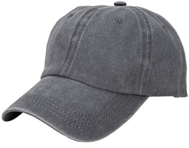 Barn justerbar tvättad bomull baseballkeps 4-12 år unisex solid vintage sportkeps pojkar klassisk sport baseballkeps barn solskärm hatt, Grått, en storlek