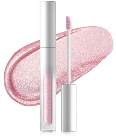 Erinde Metallic Glitzer Lippenstifte, Giltter 2-in-1 Lipstick＆Lidschatten, Lippenstift 12 Stunden Halt, Hochpigmentiert Wasserfester Lipstick