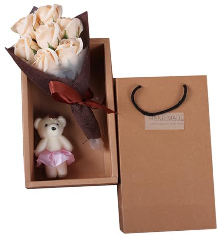 Cabilock Caja De Obsequio De Flores De Jabón Creativa Mano Día Madre Obsequio De Cumpleaños Flores De Jabón para Manualidades y Decoración