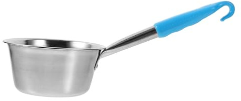 Luxshiny Pala De Agua Portátil Cuchara Para Acampar De Acero Inoxidable Cucharon Sopero Para Servir Agua Camping Hiking Camping Con Gancho