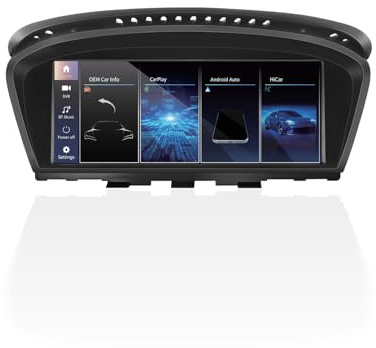 Linux 8.8 Car Stereo Touchscreen for BMW 3 Series 5 Series with CIC System | E60 E61 E90 E91 E92 E93 2008-2013, Car Radio Receiver with Wireless CarPlay/Android Auto/Mirrorlink