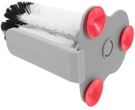 MUELODSIC 2pcs Rotating Sink Water Bottle Cleaning Brush with Suction Wall Mount Multi-function Cup Cleaner for Glass Plastic Wine Cups Space-saving Kitchen Scrubber Tool