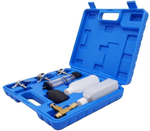 Kit di Test di Perdite Guarnizione Testa Testa di Testa Strumenti di Rilevamento per Veicoli, Rilevatore di Perdite di Combuszione, Riparazione Motore Auto Camion e Diagnosi di Raffreddamento