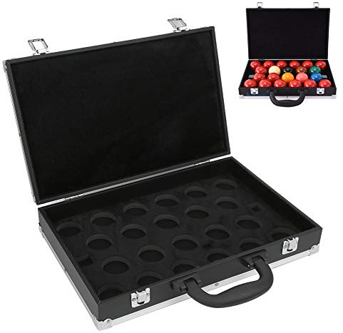 VBESTLIFE Bolas de Billar Caja de Almacenamiento Billar Snooker Bolsa de Transporte de Piscina con asa Accesorios de Entrenamiento Accesorios