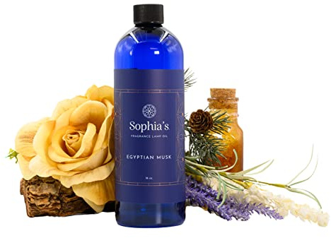 Sophia's Egyptian Musk Fragrance Lamp Oil Refills, Effusion Lamp Fragrance Oil for Redolere Lamps, Scented Lamp Oil for Fragrance Lamps, 16 Fluid Ounces of Catalytic Scented Oil Made in USA