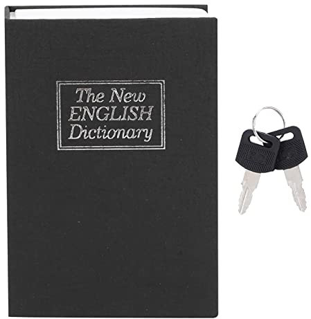 Gsycle Buchsafe, Geldversteckbehälter, Geldkassette, Hohle Bücher Zum Verstecken, Büchertresor Mit Schlüssel, Geldversteckbehälter Für Zuhause