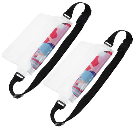 Kisangel 2 Pièces étanche Mobile Pochette Ceinture Waterproof Pochette étanche réglable Pochette Etanche Telephone étui à Eau pour téléphone étui de téléphone Pochette étanche PVC