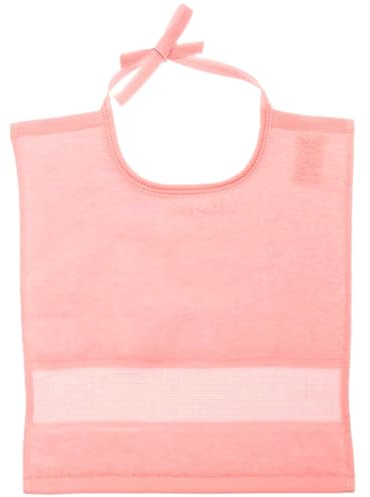 Rico Design Lätzchen 30 x 34cm - rosa - mit Aidakante zum Besticken