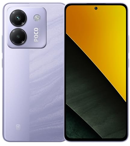 XIAOMI Poco M7 Pro 5G Smartphone, 12+256GB, Lila, con NFC, sin Cargador, batería de 5110mAh, 45W TurboCharge, Pantalla HD AMOLED de 120Hz