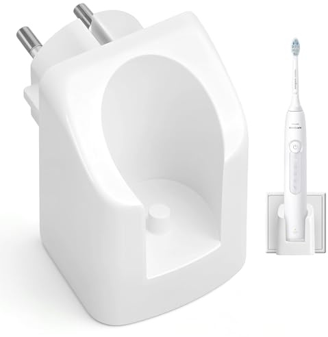 Snorthy Chargeur Mural Brosse à Dents Compatible avec Philips Prise Adaptateur Charge sans Fil pour Philips Sonicare HX6100 HX6150 HX6750 HX6000 HX3000 HX8000 HX9000