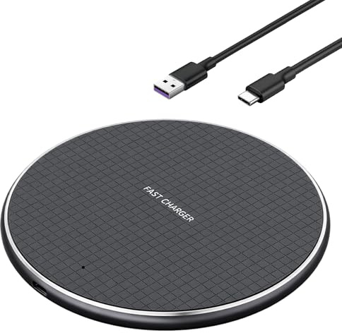 35W Fast Wireless Charger Qi Charging Pad, Universal Wireless Charging Station for iPhone 16/15/14/13/12/11 & Sam sung Galaxy S25/S24/S23/S22, Phone Charging Pad with LED Indicator, Black
