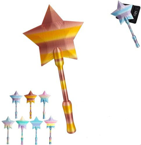 Kreditkortsstavar för att betala, magiska stavar 3D-utskrift, knappar för kontaktlös betalning, praktiskt fodral för barn, cosplayfantast, trollkarl, G, medium, Retro
