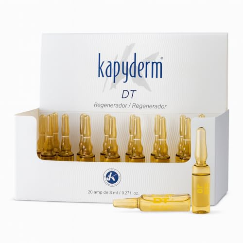 KAPYDERM Ampollas DT Anticaída 20 uds para pieles normales que fortalecen el folículo y activan la microcirculación para mejorar la densidad en caída difusa o estacional aptas para hombre y mujer