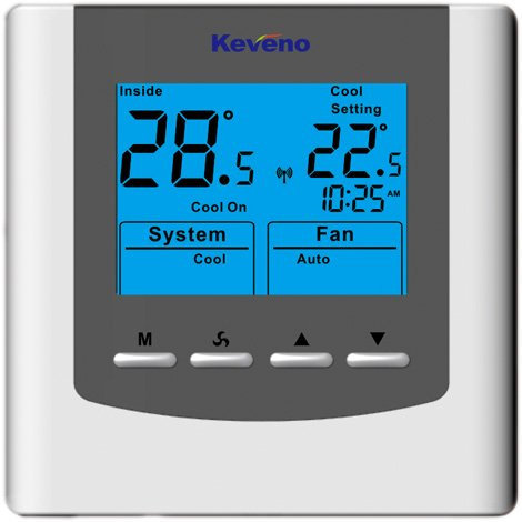 VAV100D singolo termostato analogico di controllo calore/freddo con ventola a 3 velocità