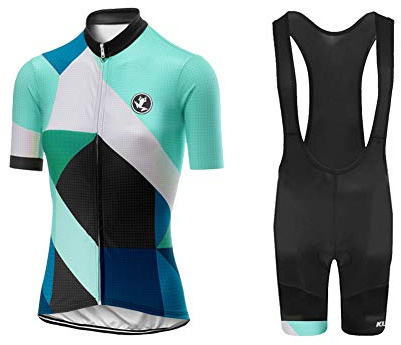 UGLY FROG Bike Wear Radtrikot Damen Kurzarm Fahrradbekleidung Set Outdoor Sports Radfahren Jersey + Radfahren Latzhose 20 DShorts im Sommer