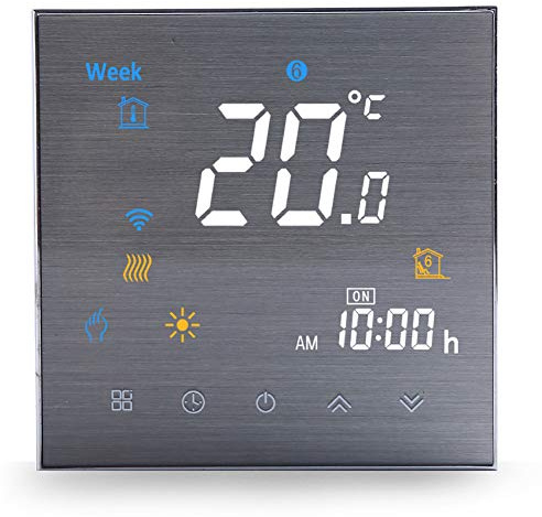 WiFi Smart Thermostat Water Heating-Programmable WiFi Thermostats for Home(2019Update) Wireless Digital Temperature Controller, Remote Control Room Thermostat Compatible with Alexa Google Home 3A