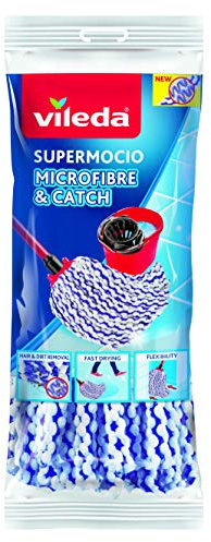 Vileda Supermocio 164451 Balai à Franges en Microfibre, Violet