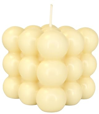 candlery. | Bubble Candle | Rapswachs | Vegan&Handmade | Design-Kerzen | Made in Germany | Kerzenmanufaktur aus dem Münsterland (1, Cream)