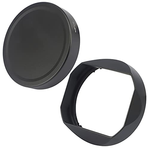 Haoge Paraluce a baionetta quadrato in metallo per Sony FE 35 mm F1.4 GM FE 50 mm F1.4 GM obiettivo (con cappuccio anteriore in metallo), sostituisce Sony FE35mm F1.4 GM Hood ALC-SH164