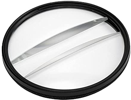 HUSHUI Fotografie Effektfilter,Glas Kaleidoskop Prisma Doppel Halbmond Kamerafilter Zubehör Fotografie Requisiten