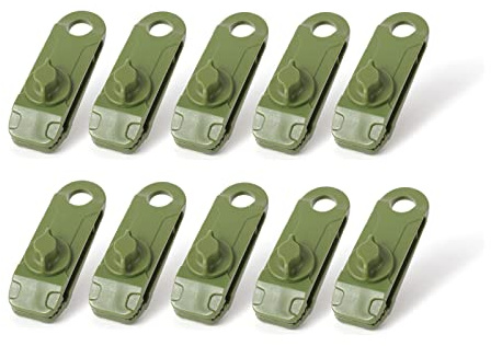 Gittcoll 10 Pcs Nylon Tarp Clips Heavy Duty Plastic Tarp Clamps Tent Awning Tarpaulin Canopies Fasteners Holder with Rotatable Grip for Outdoor Camping Car Boat