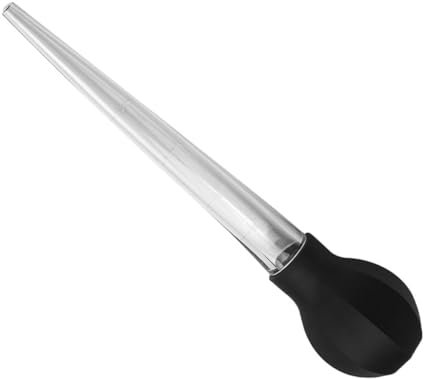 YARNOW Silicone Turkey Baster Food Injector Large Plastic Meat Baster BBQ Oil Tube Ergonomic Handle Dishwasher Safe Kitchen Seasoning Tool