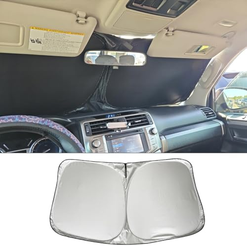 MEDZUK Sonnenschutz Kompatibel mit Ford Transit Custom | Tourneo Custom 2023-2024 2025 Auto Sonnenschutz Frontscheibe Windschutzscheibe Abdeckung, Faltbar Sonnenblende Zubehör Anti UV