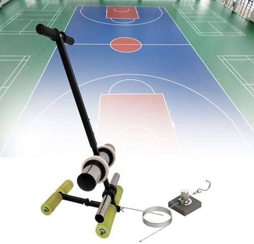 Manueller Boden-Klebeband-Applikator, Hand-Push-Klebebandabroller für Malerei/Spurmarkierung/Sport/Lagerbereiche usw., Einzelrollenbandmaschine Max Breite: 14 cm